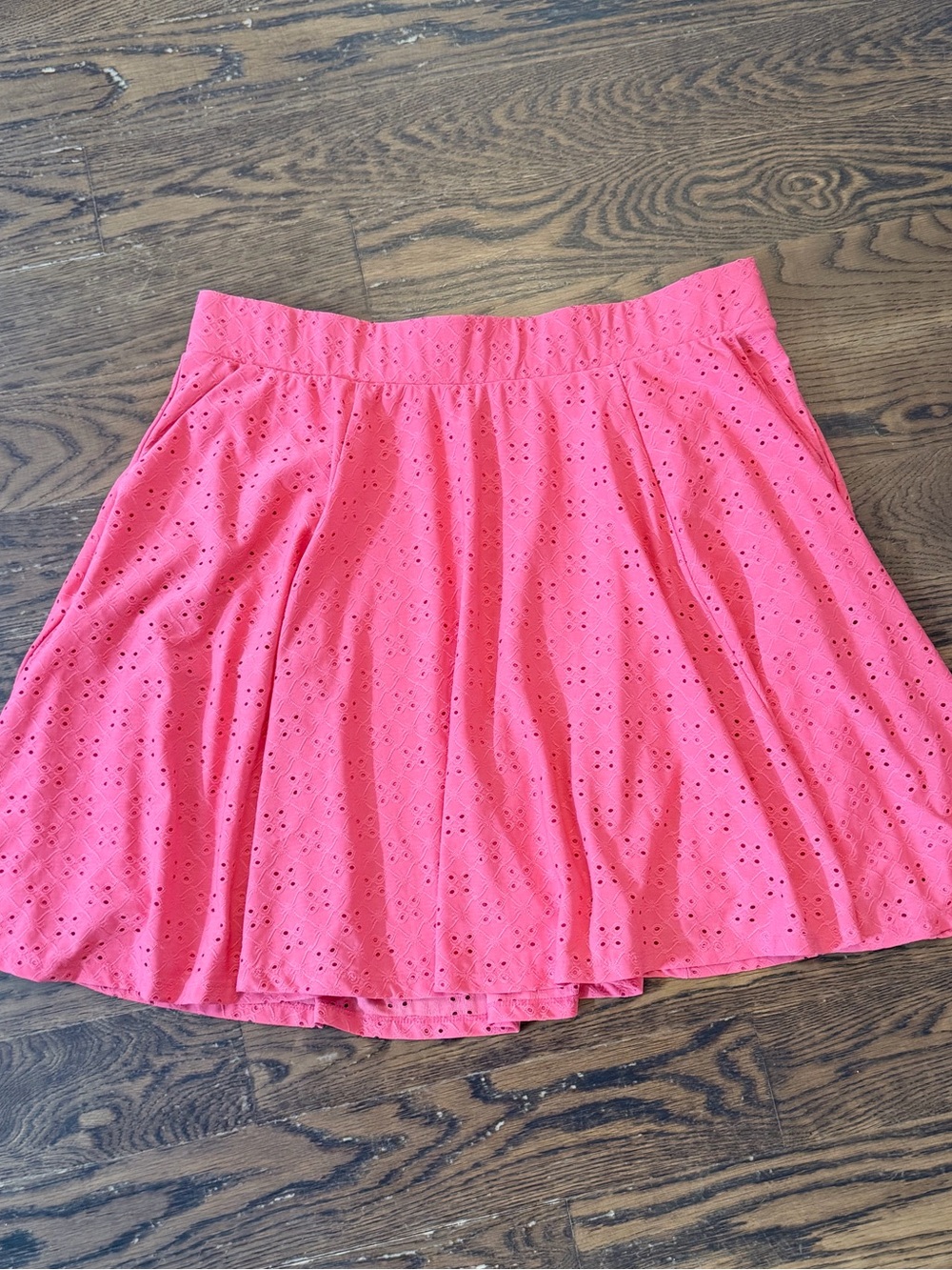 torrid 2X Bright Pink Eyelet Skater Skirt w/ Built in Shorts